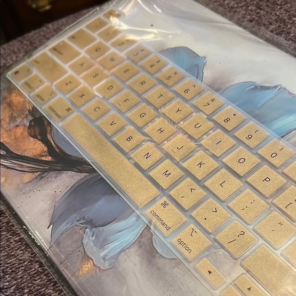 NWT CISSOOK Compatible with MacBook Pro 13 Inch Floral Case Screen Protector - Picture 3 of 4